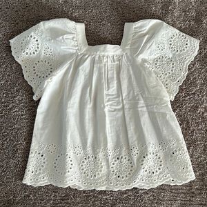 Zara Eyelet blouse